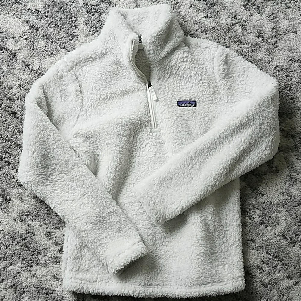 Patagonia women's fleece pullover, ivory, medium